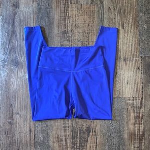 Bright blue Nike leggings